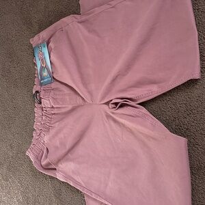Sounds Style pink wide-leg pants with an elastic waist, possibly made of cotton